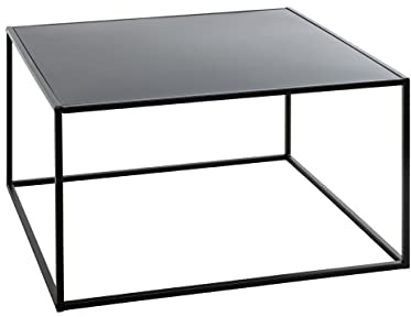 HAKU Beistelltisch schwarz Metall Couchtisch klein - Maße: B 70 x H 40 x T 70 cm Style: Modern