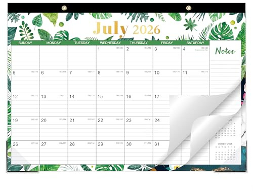 2026-2027 Magnetic Calendar for Refrigerator - 2026-2027 Magnetic/Desk Calendar from July 2026 to June 2027, 12''x17'' Magnetic Calendars, Desk Calendar with Corner Protectors