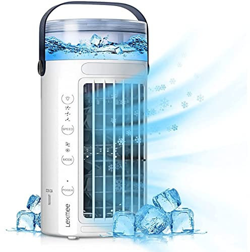VVLXRIC Aire Acondicionado Barato, Ultra Silencioso Mini Enfriador Aire - ProteccióN del Medio Ambiente Aire Acondicionado PortáTil, para RefrigeracióN Silenciosa De La Oficina En Casa