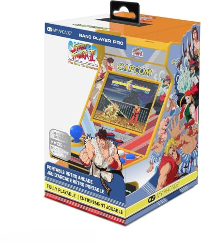 My Arcade Super Street Fighter II Nano Player Arcade retro portátil (2 juegos en 1)