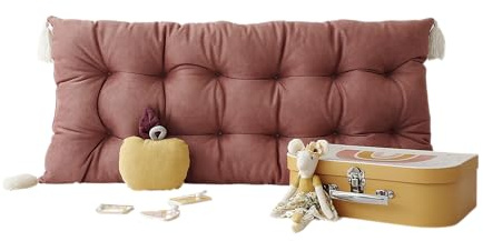 Babywood Kissen Für Kletterbogen, Kissen für Kinder, Kinderkissen für Wippe, Matte für Kletterdreieck, Dekokissen für Kinderzimmer, innen und außen dekoratives Kissen (rosa, Large)
