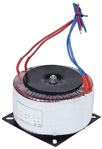 JZFGJ Transformador Toroidal, Voltaje de Entrada del Transformador de Voltaje del Módulo de Alimentación AC220V: AC-220V 10%, Voltaje de Salida: AC-220V/4.5A (MAX),White,300W