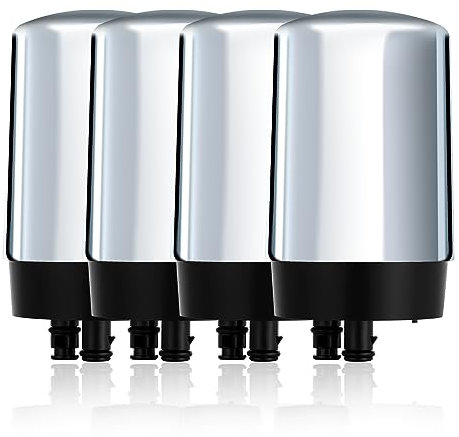 Brita Lot de 4 filtres de rechange pour robinet Compatible avec les systèmes Brita 36311, FR-200, FF-100