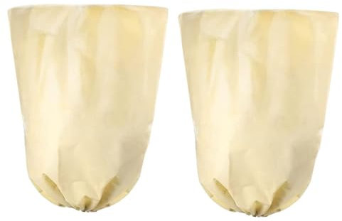 WUUISDNX Sac en Jute pour Plantes, 2 pièces, Protection hivernale, défense hivernale Naturelle et fiable, Facile à Planter, Protection hivernale à l'extérieur, Couleur crème, 80 * 120 cm