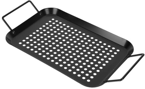 INOOMP Placa Antiadherente para Barbacoa Asas, Bandeja Rectangular para Asar Verduras y Carne, Resistente a Manchas, Fácil De Limpiar, Adecuado para Reuniones Al Aire Libre