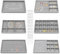 ZOCONE 6 Piezas Organizador Bandeja Joyas Terciopelo Gris Joyero, Organizador Apilable de Bandeja de Joyería con 10 Bolsa de Joyas para Cajones Pendientes Collares Anillos