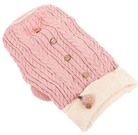 BELLIFFY Hund Rollkragenpullover Haustierpullover Warmhalten Kleidungsstück Winter Pullover Haustier Kostüm Für Welpe Kleine Hunderassen