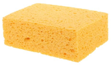 GARVALON Rectangular Cellulose Cleaning Sponge Block 15x10x5cm Thickened Absorbent Dish and Microwave Cleaning Sponge for Kitchen
