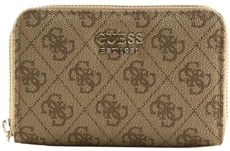 GUESS Brenton SLG Medium Zip Around Wallet M Latte Logo