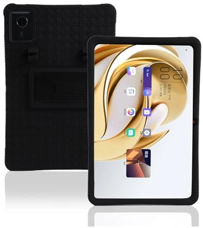 Funda para Lenovo Chromebook Duet Gen 9 2024 de 11 Tableta Funda de Silicona Suave con Soporte para Chromebook Duet 11M889 de 10,95(Black,Duet GEN9 2024)