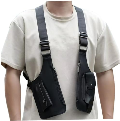 Épaule pour hommes, sac d'aisselle à double épaule antivol, sacs sous les bras cachés pour faire du shopping extérieur