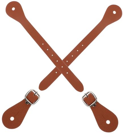 Supvox Verstellbare Reitgürtel Leichte und Tragbare aus Pu Leder 2 Stück Reitsporenriemen für Damen und Herren für Outdoor Reitsport und Pferdezubehör