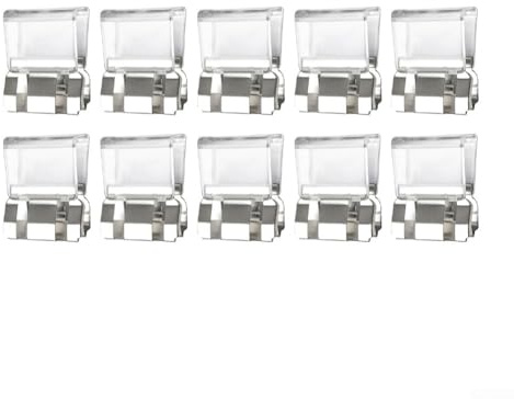 Fenster-Halterungen, 10 Clips für verbesserten Schutz zu Hause (weiß)