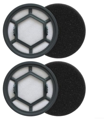2 Stück Staubsauger-Ersatzfilter für Zyklon für schnurloses Handmodell 2-in-1 Filter Rauchstaub und Schuppen für sauberere Luft und Oberflächen