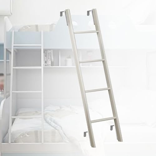 Scala per letto a castello in metallo con 4 ganci, robusta scaletta per arrampicata per bambini e adulti, capacità di carico 150 kg, ideale per letti a castello salvaspazio