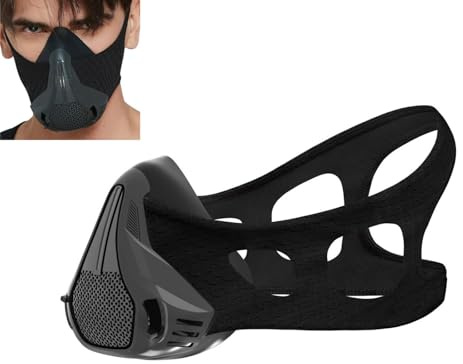 Generisch Sportmasken für Fitness, Lauftraining, Gesichtsmaske für große Höhen zur Verbesserung von Widerstand, Cardio und Ausdauerlaufmaske