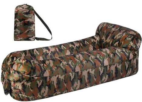Nixiara Aufblasbarer Lounger - Luftsofa -Stuhl, Kratzfestes Bett, Tragbarer Campingsitz | Komfortable Schlafende Couch Für Reisen, Picknicks, Strandentspannung, Outdoor -Partys, Musikfestivals,