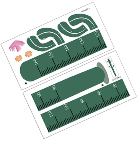 Alipis Kinder Wachstumsaufkleber Pvc Wandtattoo Kaktus Design Wandlineal für Kinderzimmer Messlatte Abnehmbar zur Größenmessung und Zimmerdekoration