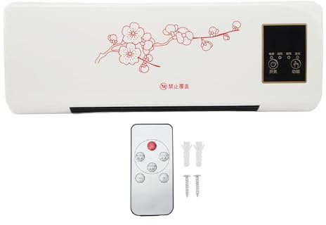 BOROCO – climatiseur mural, Mini Machine de chauffage électrique avec télécommande, pour chambre à coucher, salle de bain, salon
