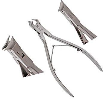 Nagelzange - Fußnagelzange für starke Nägel- Kopfschneider- Mini Kopfschneider- Nagelschneider extra feine Schneide- ideal für eingewachsene Nägel- VOLLKOPF- 12,5 cm- ohne Sperre- Edelstahl