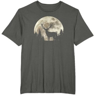Jäger Tshirt Hirsch Jäger Geschenk Jagd Hirsch Shirt Herren T-Shirt