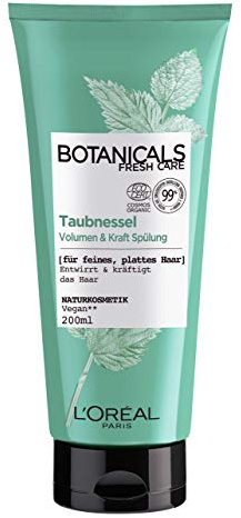 Botanicals Volumen & Kraft Conditioner ohne Silikone, Für feines, plattes Haar, Vegane Naturkosmetik, Taubnessel Spülung, 1 x 200 ml