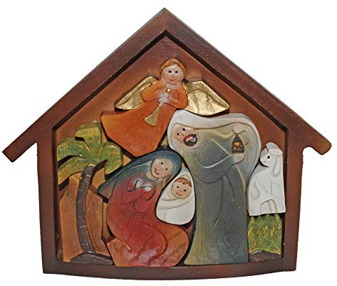 CBC Distributors Christmas Nativity/Holy Family & Angel Ornament Movable Pieces 89602