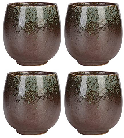 Tazas de porcelana sin asa, multicolor, desayuno, exterior, estilo vintage japonés, para momentos especiales de café, 150 ml