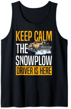 Snow Plow Tractor Machine Truck Shovel Driver Snowplough Tank Top