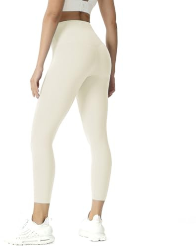 ATRACTIVOLL Leggings för kvinnor, sportbyxor, hög midja, push up, rumplyft, leggings, yogabyxor, ogenomskinliga, mjuka, plusstorlek, M