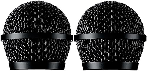 Generic Replacement PG58 Grille for Shure BLX24/PG58 UHF Wireless Microphone System, Black, 2 Pack