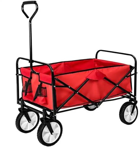 Zanbeel Folding Trolley Cart – Collapsible Festival Wagon for Camping, Garden, Beach & Shopping, Heavy Duty Utility Cart with Wheels