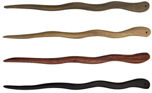 FOMIYES 4 Piezas Para El Cabello De Novia Pluma Chal Alfileres Palos Pasador De Pelo Palos De Pelo Colgantes Palillos Chinos Para El Cabello Perder Bollo Madera Iniciar Sesión