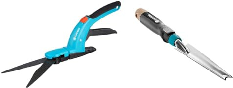 Gardena Comfort Grasschere: Hochwertige Schere mit Wellenschliff-Schneidmesser & Ecoline Unkrautstecher: Zum einfachen Entfernen von Unkraut ohne Chemikalien