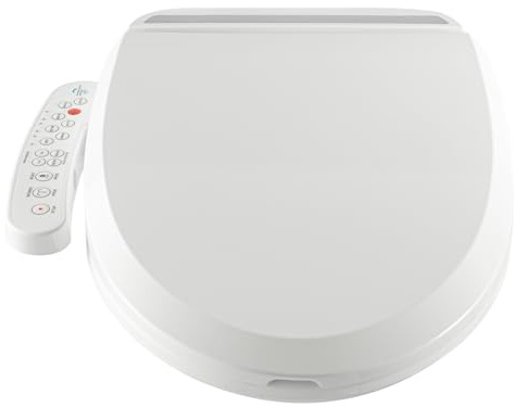 Sedile WC elettrico, coperchio WC intelligente con diverse modalità di pulizia, temperatura regolabile a 3 marce, bidet elettronico, capacità di carico 250 kg