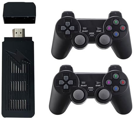 NULA X9 Retro Konsole Spielkonsole, Game Stick 4K HDMI Output mit 60000+ Spielen (256G) mit 2,4 G-Wireless-Controllern Plug-and-Play-Videospielspielzeug Handheld-Emulatoren für Home TV