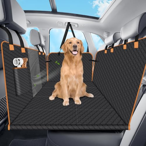 Lekespring Protection Voiture Chien Renforcée, Housse Siège Arrière, Noir