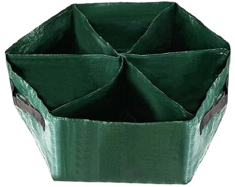 Letto per piantare ortaggi - esagonali per la coltivazione di piante, Sacco per piantare ortaggi da giardino | Contenitore per piantare multifunzionale impermeabile da 27 galloni con fori di dr