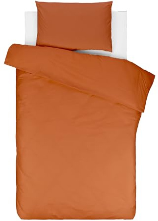 Lovely Hippo - Sábana Bajera 80 x 160 cm + Funda Nórdica de 120 x 170 cm + Funda de Almohada Infantil de 40 x 60 cm - Cama 80x160 (Blanco/Cacao, Cama 80x160 cm - Juego de 3)