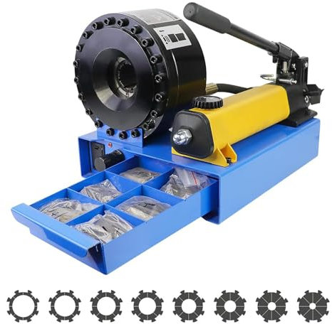 Macchina per piegare i tubi Macchina per piegare i tubi idraulici 1/4-1 Pressa per cavalli portatile Mini pressa per tubi con 7 set di stampi