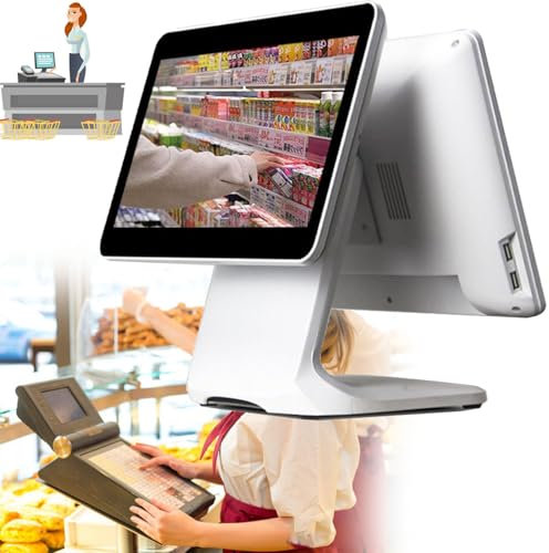 YANGYMM SystèMe de Caisse Enregistreuse à éCran Tactile Intelligent Tout-en-Un, pour SystèMe de Caisse Enregistreuse avec Affichage Haute RéSolution Couleur, pour Les Restaurants d'affaires Vente