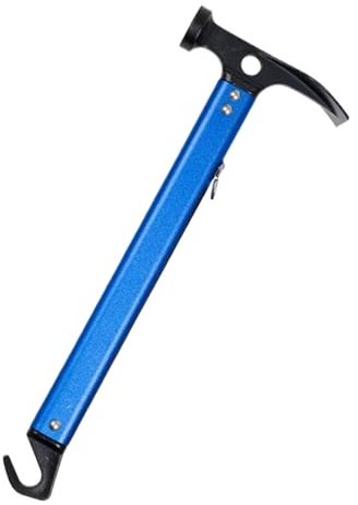 Tälthammare, campinghammare | Campingtält, aluminiumhammare för insatser | Högpresterande metallhandverktyg med halkfritt ergonomiskt handtag för att gräva, spika, dra