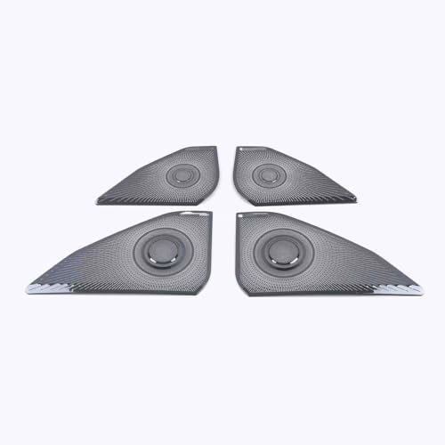 WuYyyyy Auto dekorativen Rahmen Für Golf 8 MK8 R 2021 2022,Auto Lautsprecher Lautsprecher Horn Dekoration Abdeckung Verkleidung Aufkleber Interieur.,B-Steel Black
