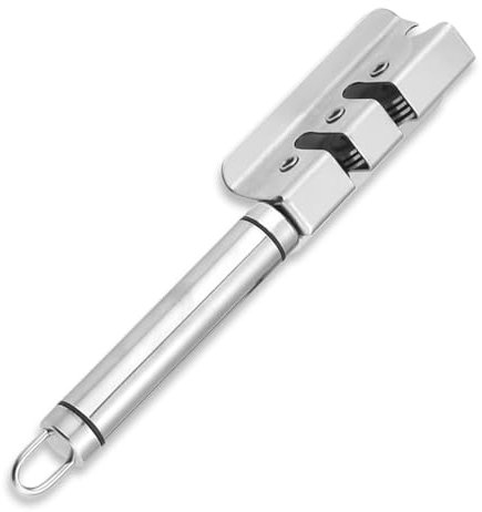 OUDQFCJ Affilacoltelli e Affilagrana Professionale, Affilacoltelli Manuale a, Affila Coltelli da Cucina e Professionali(Argento)