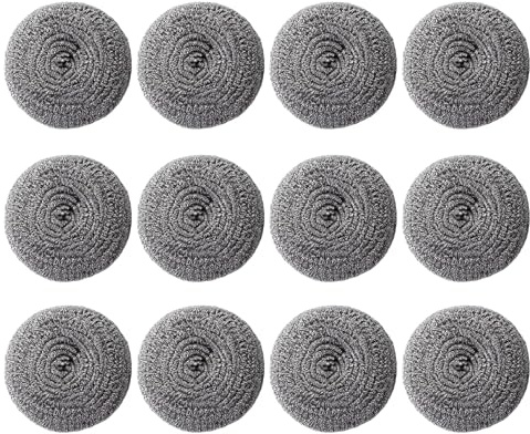 12 PCS Small Stainless Steel Kettle Descaler Balls, Reusable Limescale Remover for Kettles, Prevent Furring and Build-Up, Ideal for Home, Restaurant, and Camping Use, 5.5 X 2.9 Cm Each