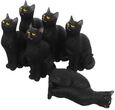 IMIKEYA 6 pezzi figurine in miniatura PVC decorazione versatile per libreria scrivania ufficio sala da pranzo