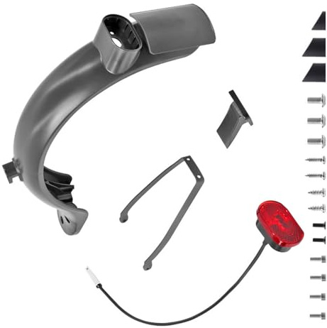 OAJABBGE Universals Scooters Heck Kotflügel Wasserdicht Elektrorte Roller Kotflügel Für Pendler Und Radfahrer Nacht Radsport Sicherheitsmüll Mutguard