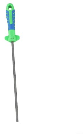 Gdfnmogo Lima de motosierra hexagonal de 3,8 mm, 4,5 mm, 5,2 mm para motosierra eléctrica pequeña y grande, herramienta de limas redondas de metal para carpintería, 1 paquete (5,2 mm)