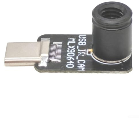 MLX90640BAA Caméra d'imagerie thermique de type C, module de capteur infrarouge mobile 32 x 24 pour smartphone pour détection Android (USB-MLX90640BAB)