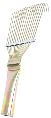 ULTECHNOVO Horse Grooming Rake, Metal Horse Hair Brush for Mane & Tail | Lifts loose fur and shed hair while combing mane and tail, for routine horse grooming and coat care